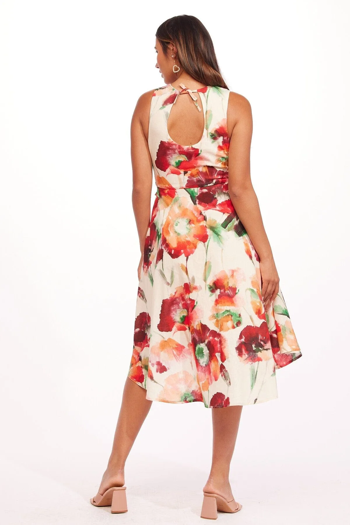 Feminine Charm Masha Dress - Wild Poppies