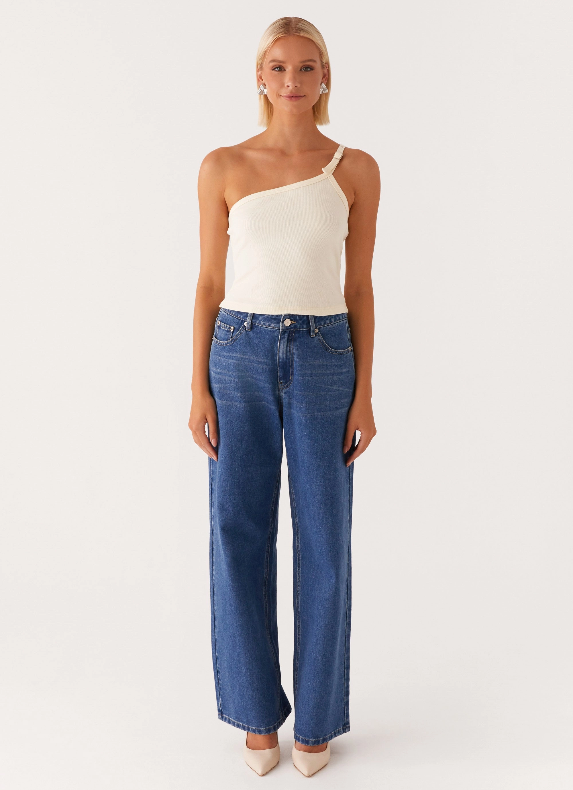 Moisture Wicking Fabric FlexibleSole Mataya Buckle Top - Lemon