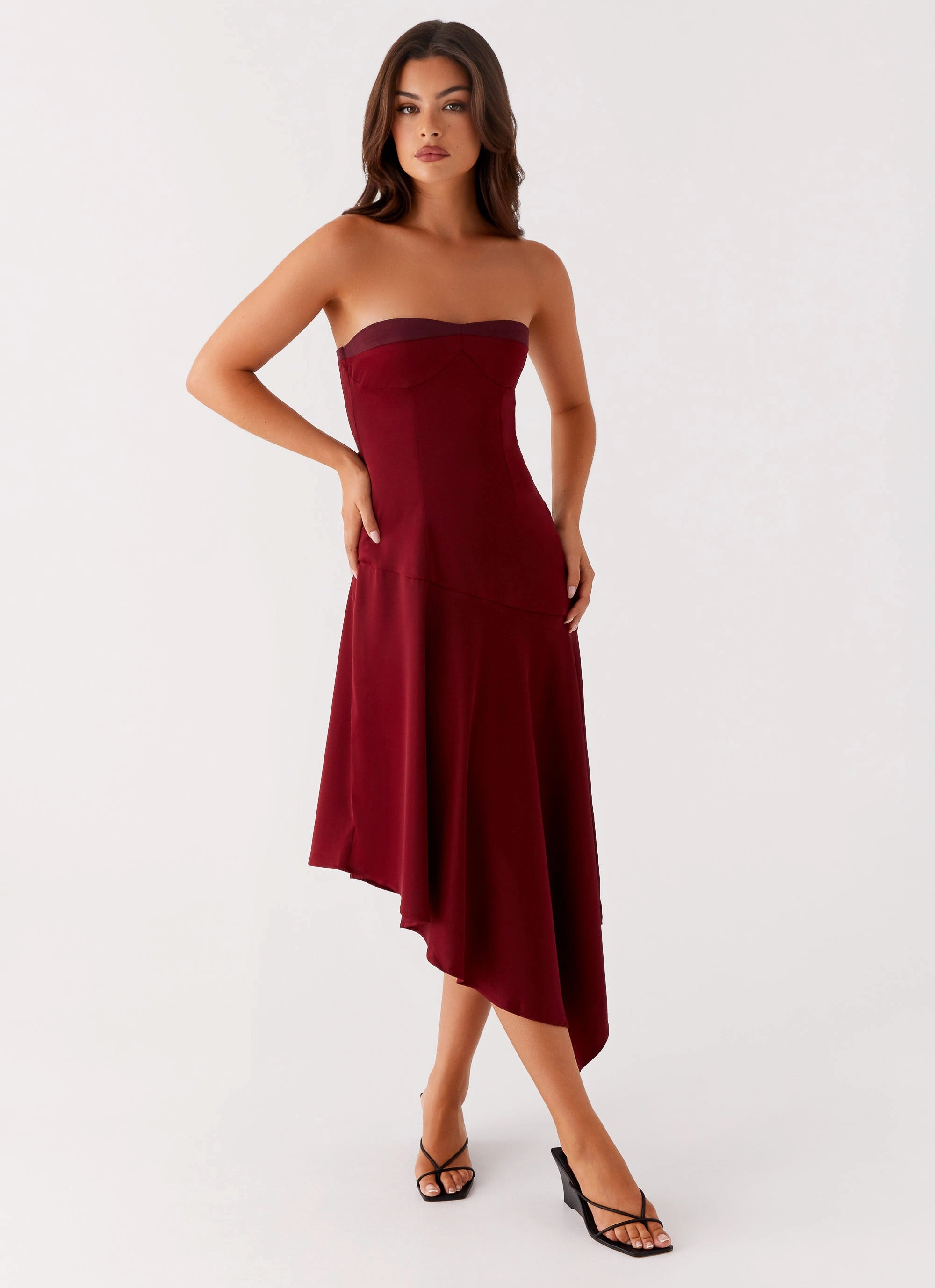 Limited-Edition Matisse Midi Dress - Red