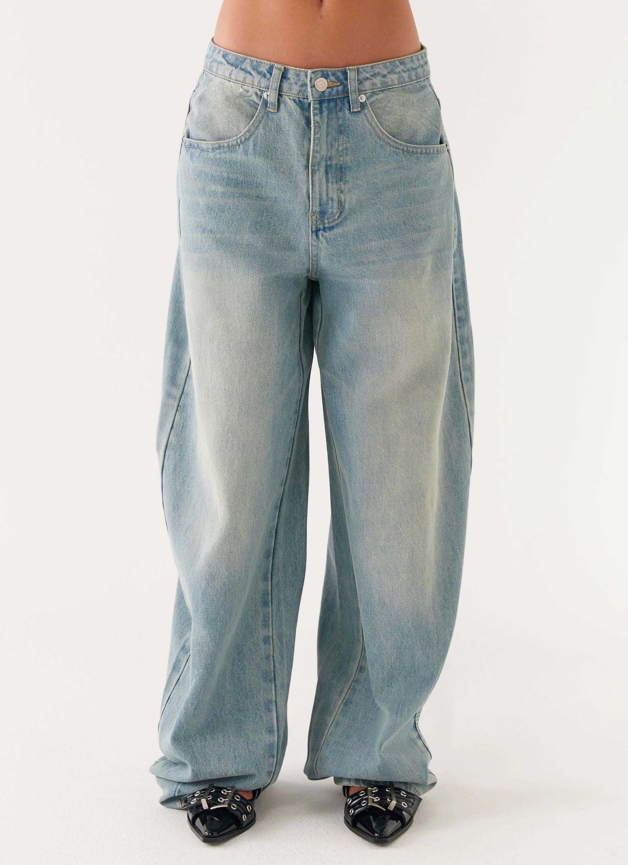 Maxwell Baggy Jeans - Washed Blue Dynamic Fit