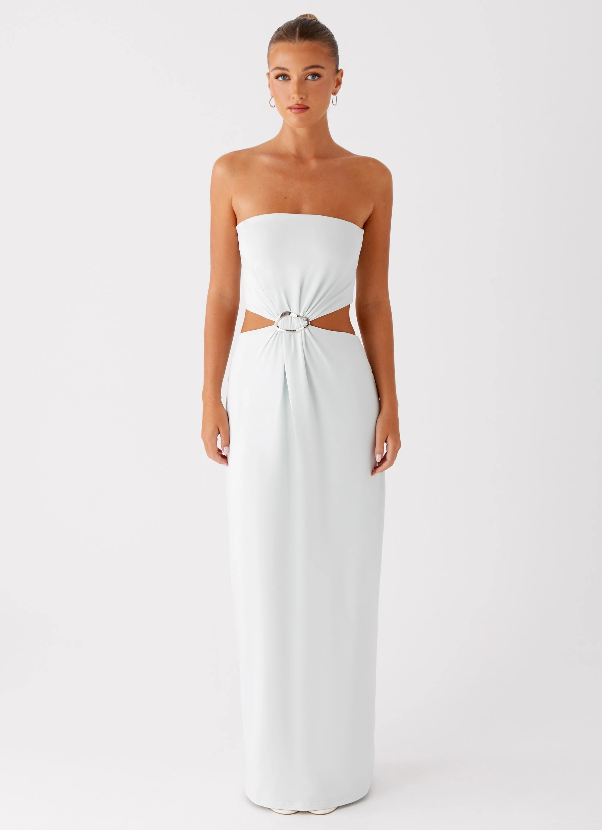 Mayfair Maxi Dress - Mint Smart Tones