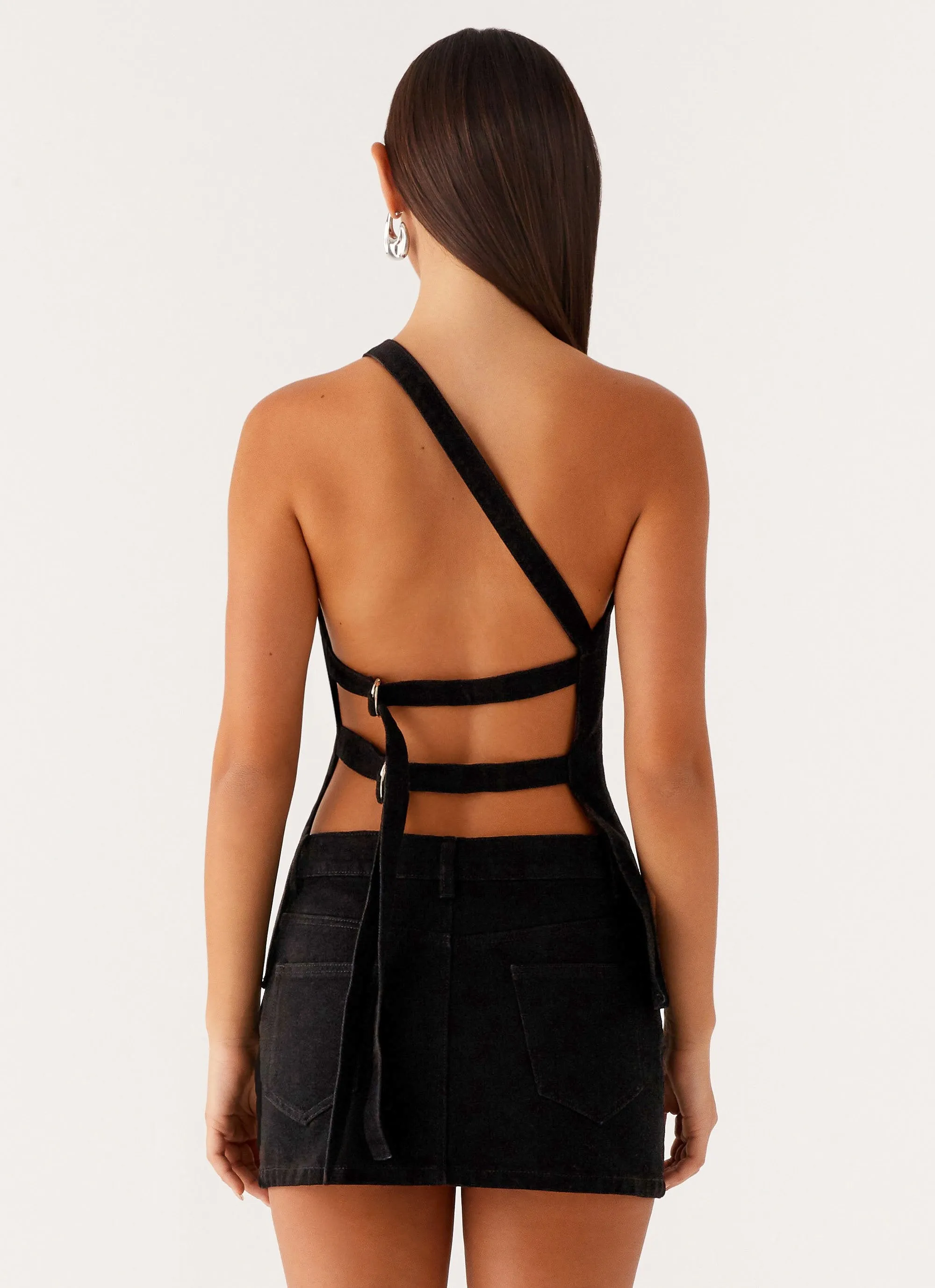 Day To Night Classic Comfort Maysa Low Rise Mini Skirt - Black