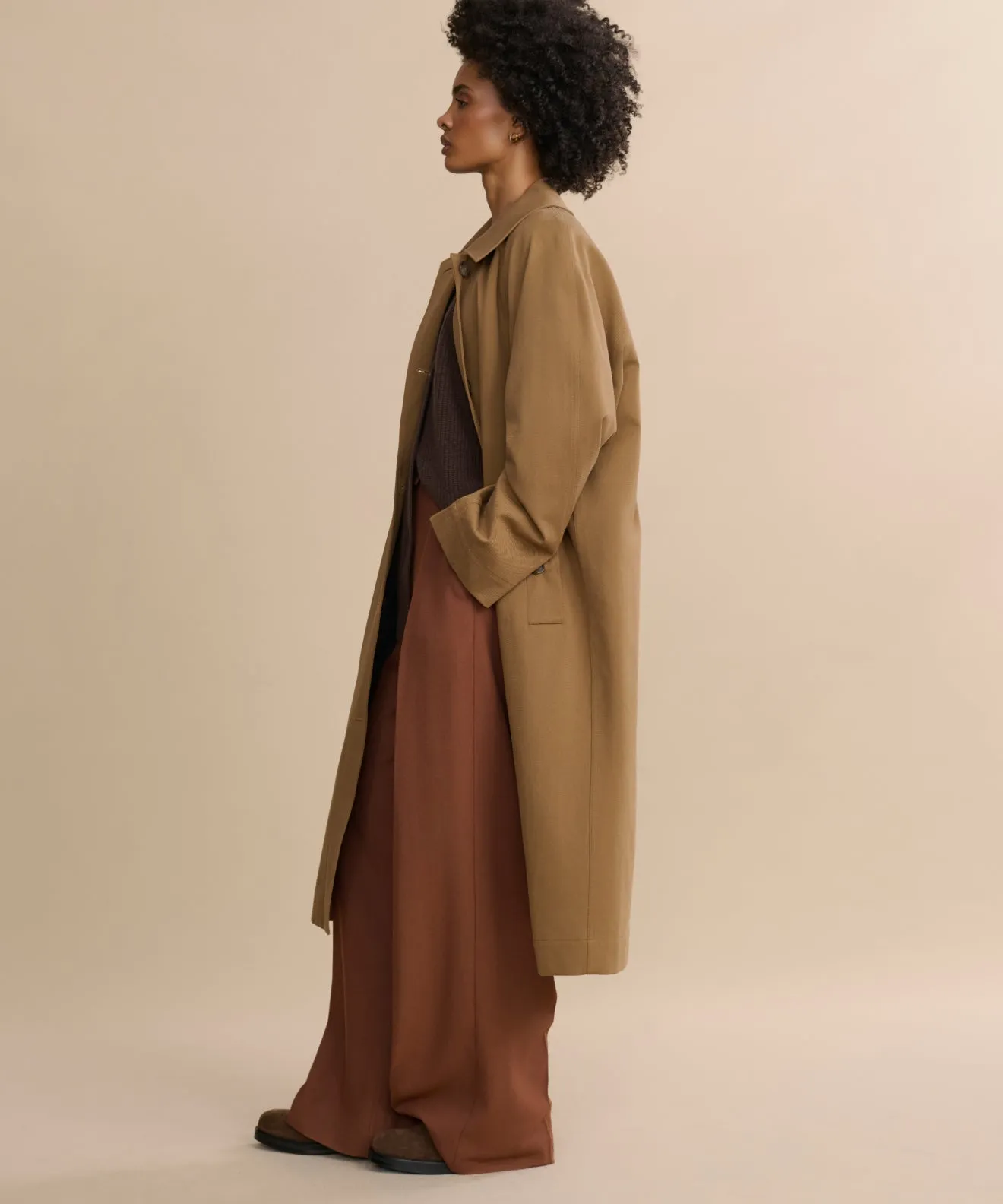 Flexible Comfort Flexible Fleece Lining McCall Trench Coat