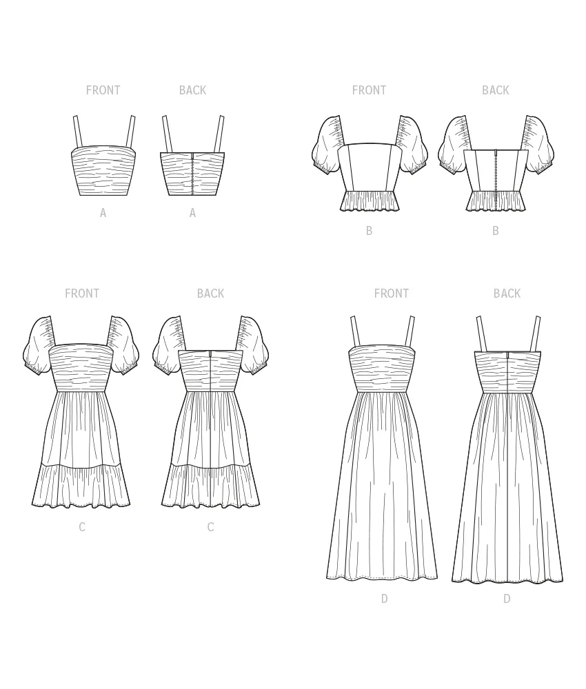 McCall's Pattern M8282 Misses Tops & Dresses