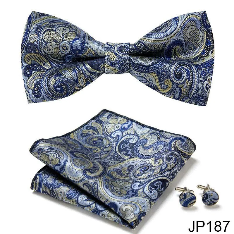Men Bow Tie And Pocket Square
