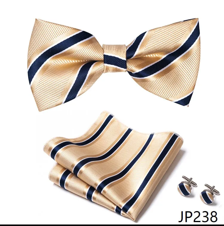 Men Bow Tie And Pocket Square