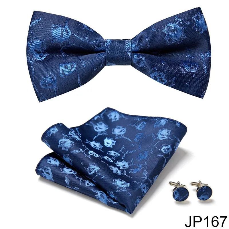 Men Bow Tie And Pocket Square