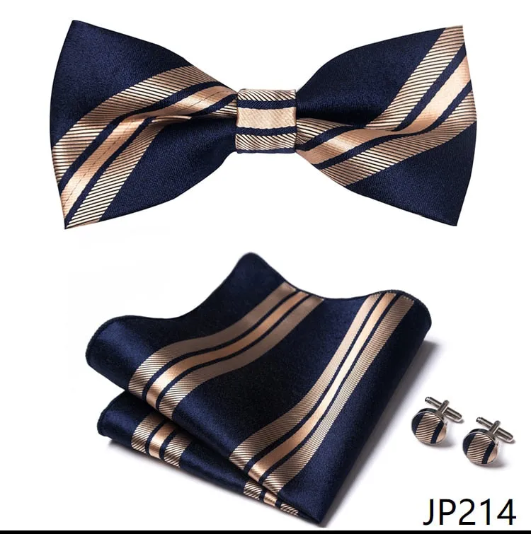 Men Bow Tie And Pocket Square