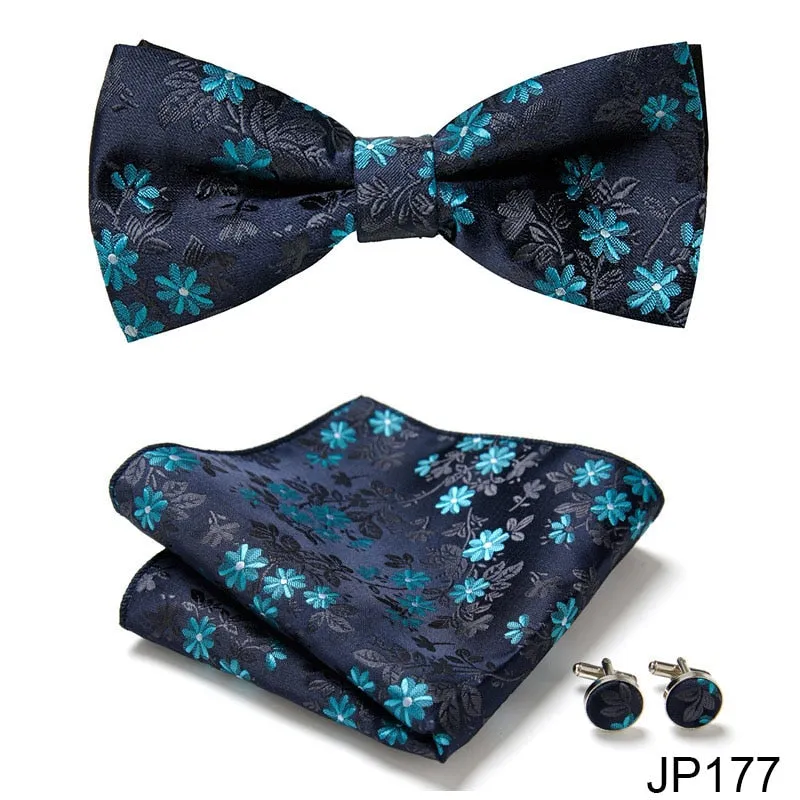 Men Bow Tie And Pocket Square