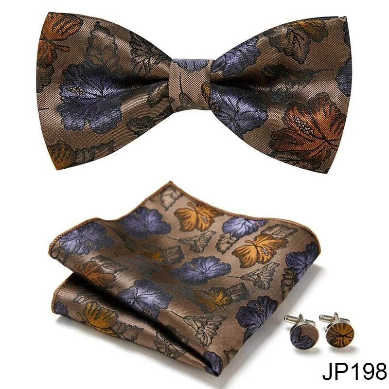 Men Bow Tie And Pocket Square