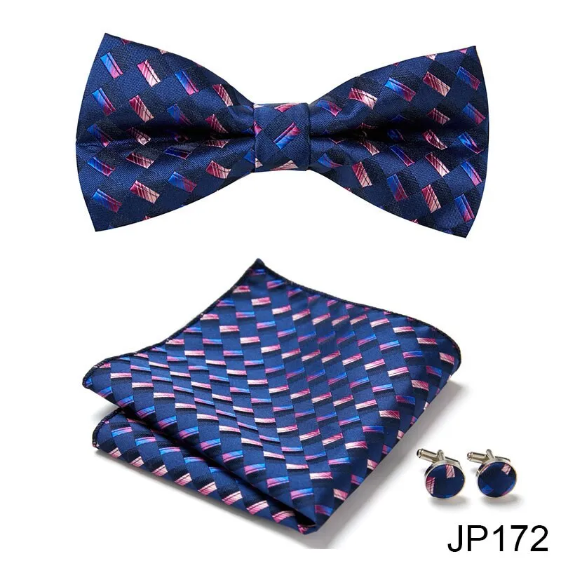 Men Bow Tie And Pocket Square