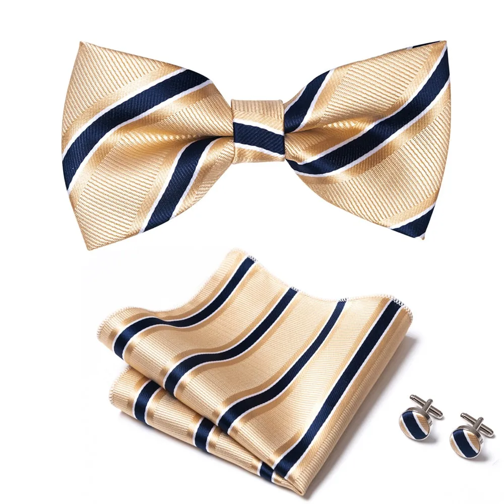 Men Bow Tie And Pocket Square