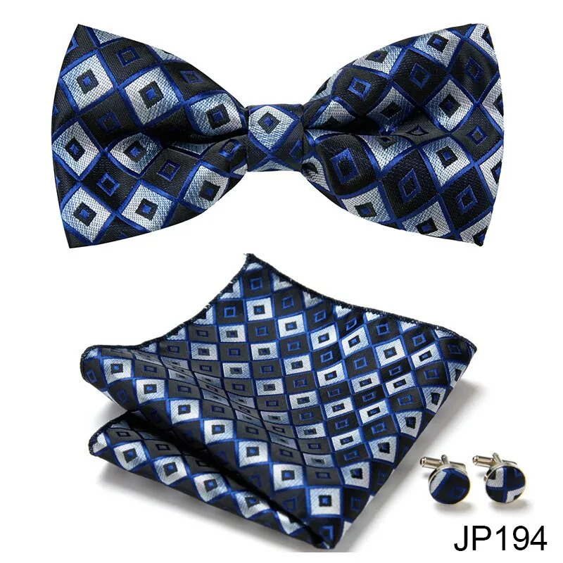 Men Bow Tie And Pocket Square