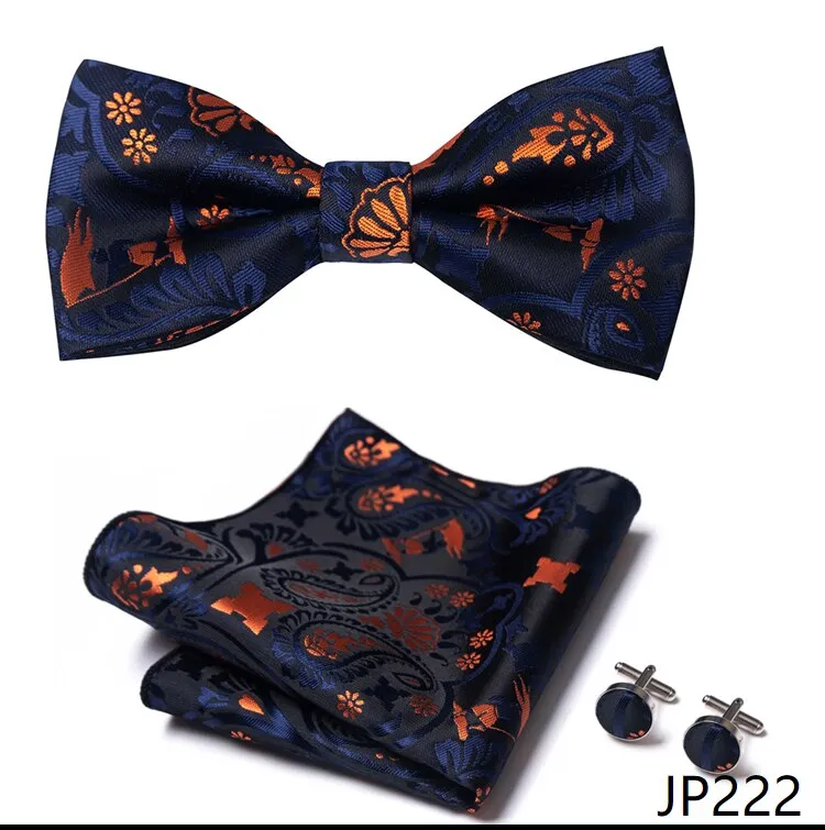 Men Bow Tie And Pocket Square