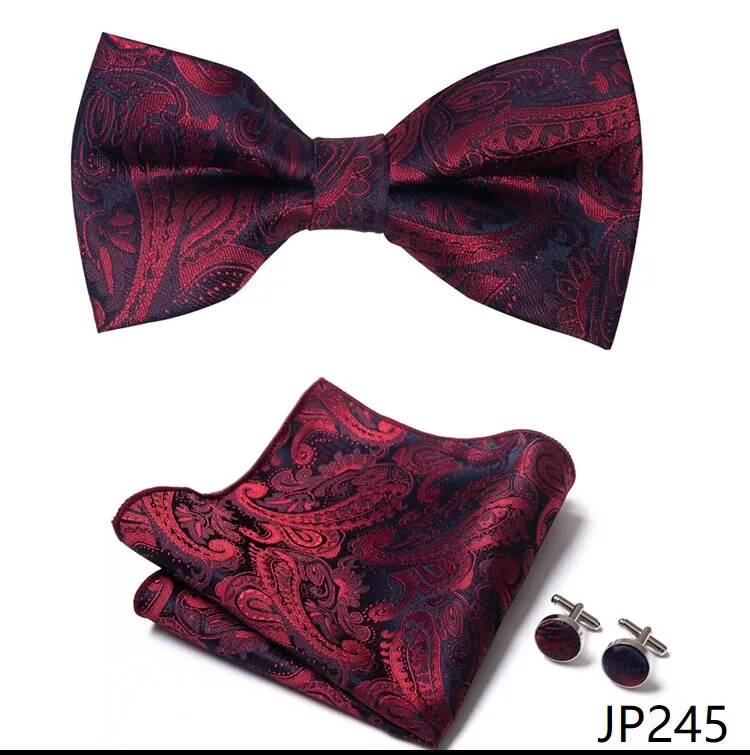 Men Bow Tie And Pocket Square