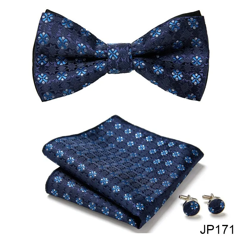 Men Bow Tie And Pocket Square