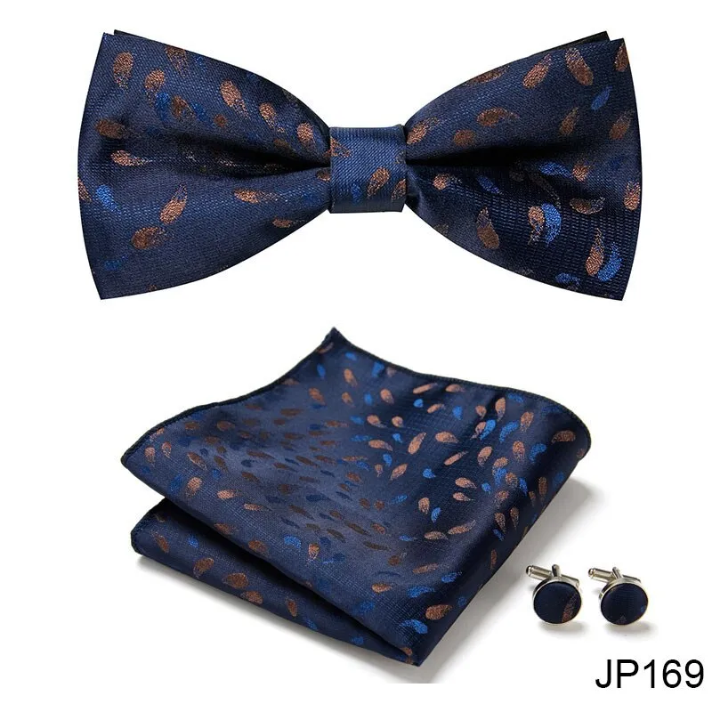 Men Bow Tie And Pocket Square
