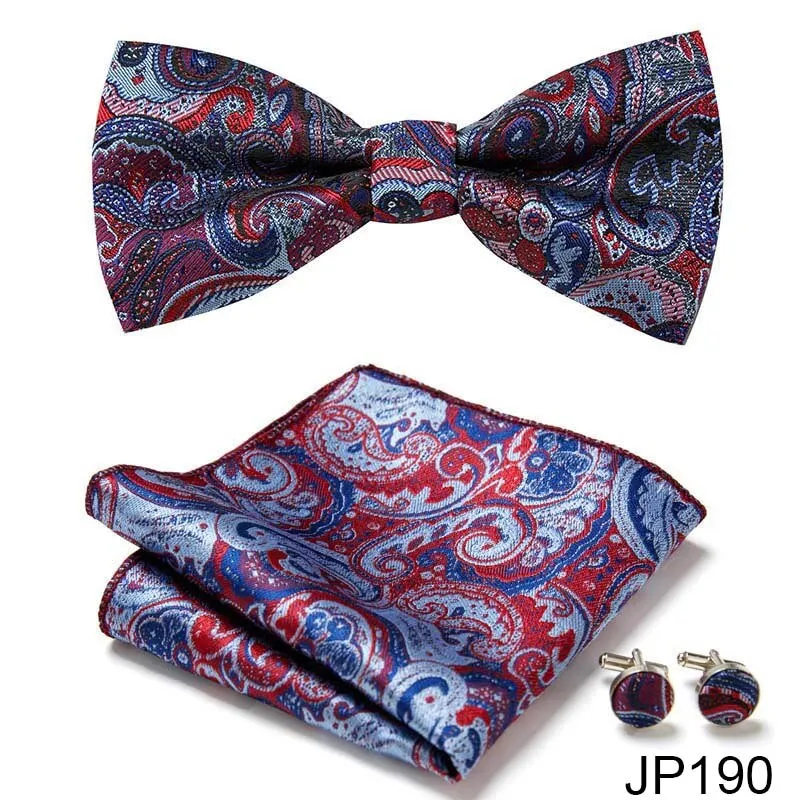 Men Bow Tie And Pocket Square