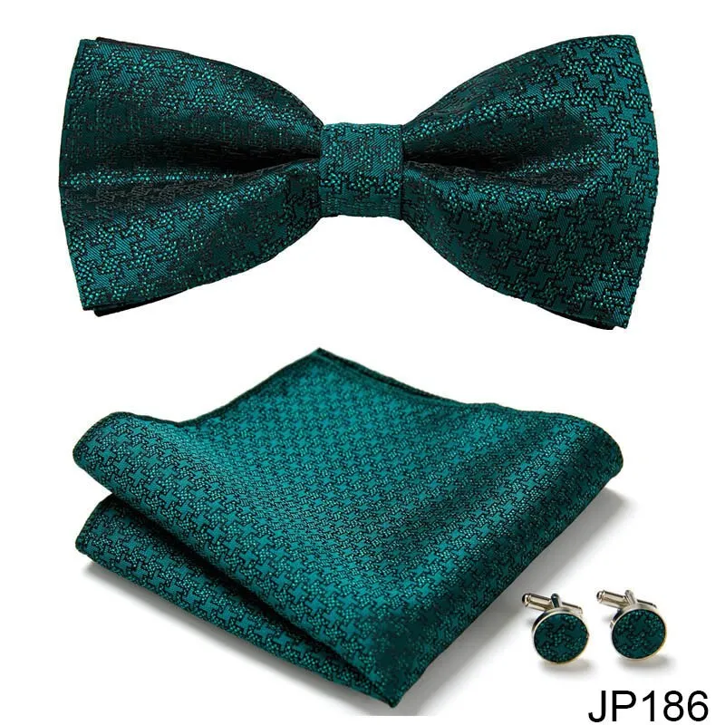 Men Bow Tie And Pocket Square