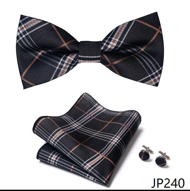 Men Bow Tie And Pocket Square