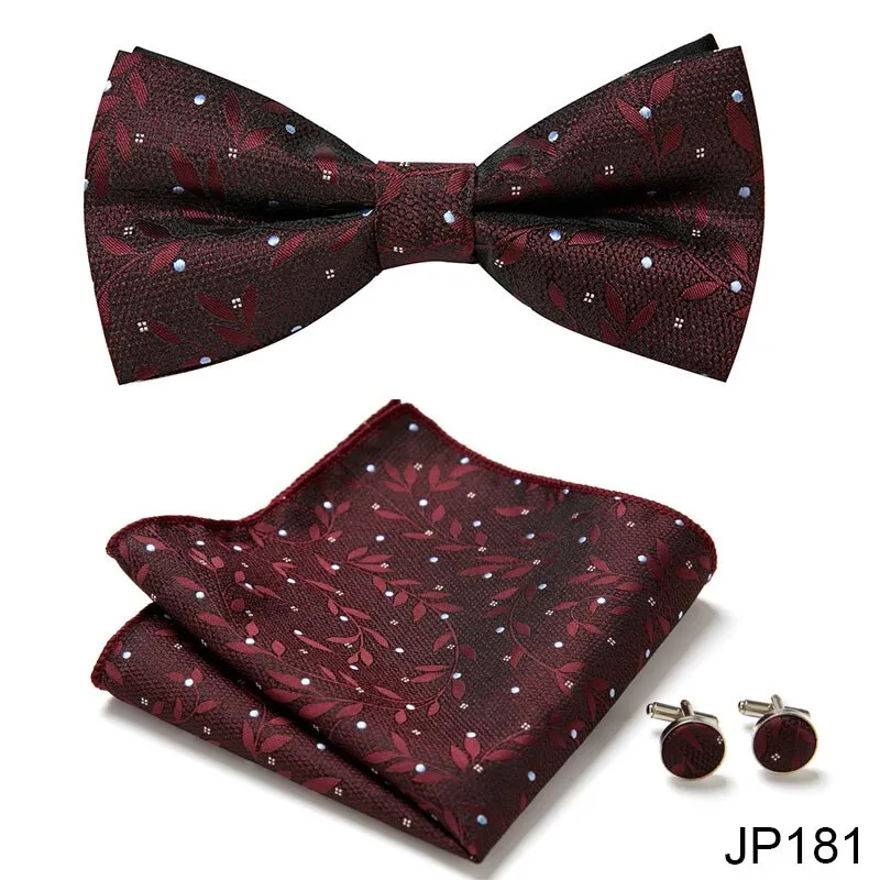 Men Bow Tie And Pocket Square