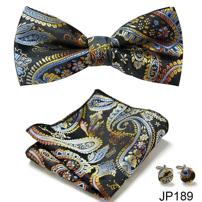 Men Bow Tie And Pocket Square
