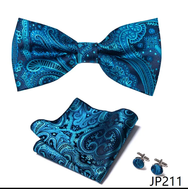 Men Bow Tie And Pocket Square