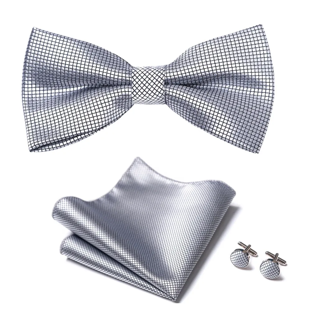 Men Bow Tie And Pocket Square