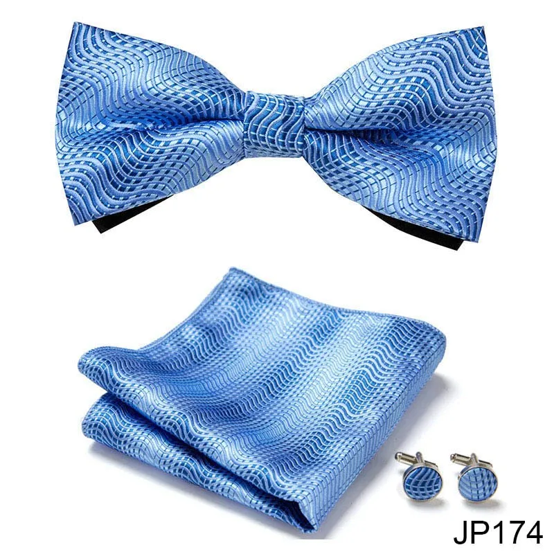 Men Bow Tie And Pocket Square