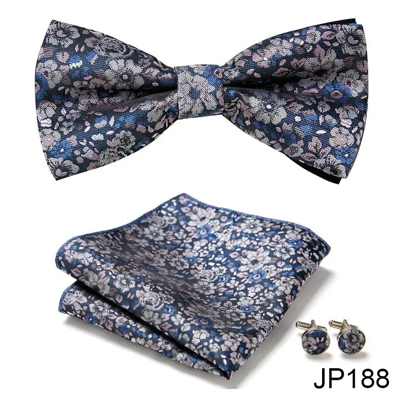 Men Bow Tie And Pocket Square