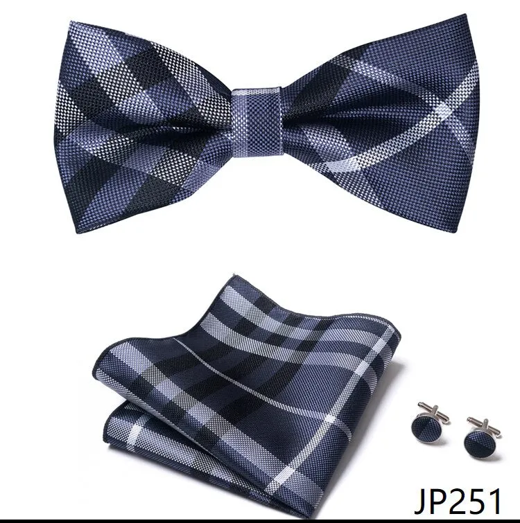 Men Bow Tie And Pocket Square
