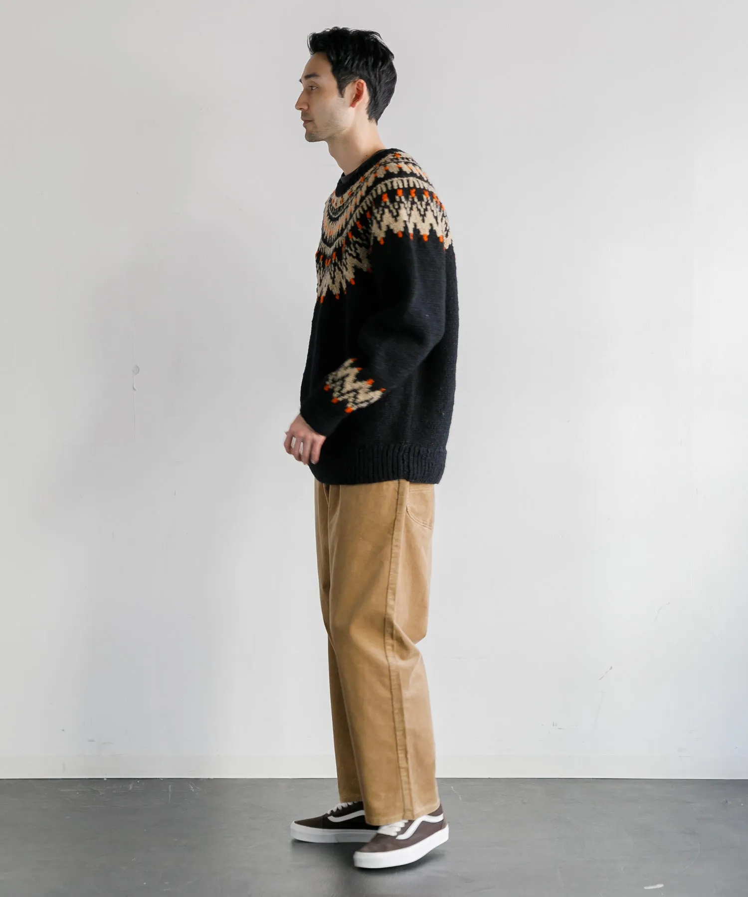 【MEN】ノルディッククルーネックニット