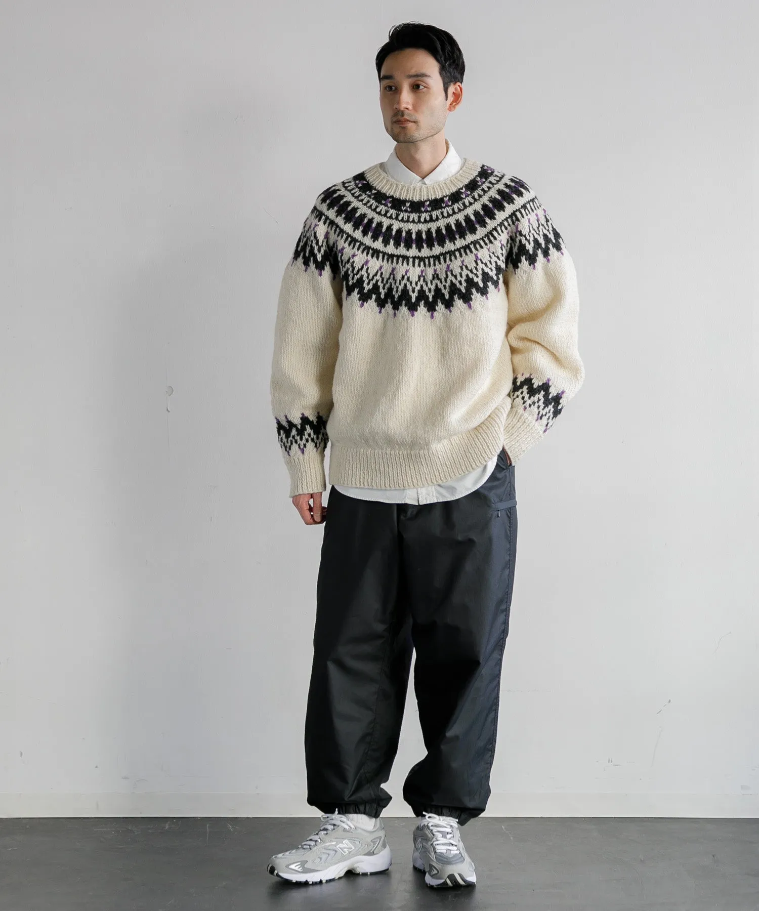 【MEN】ノルディッククルーネックニット