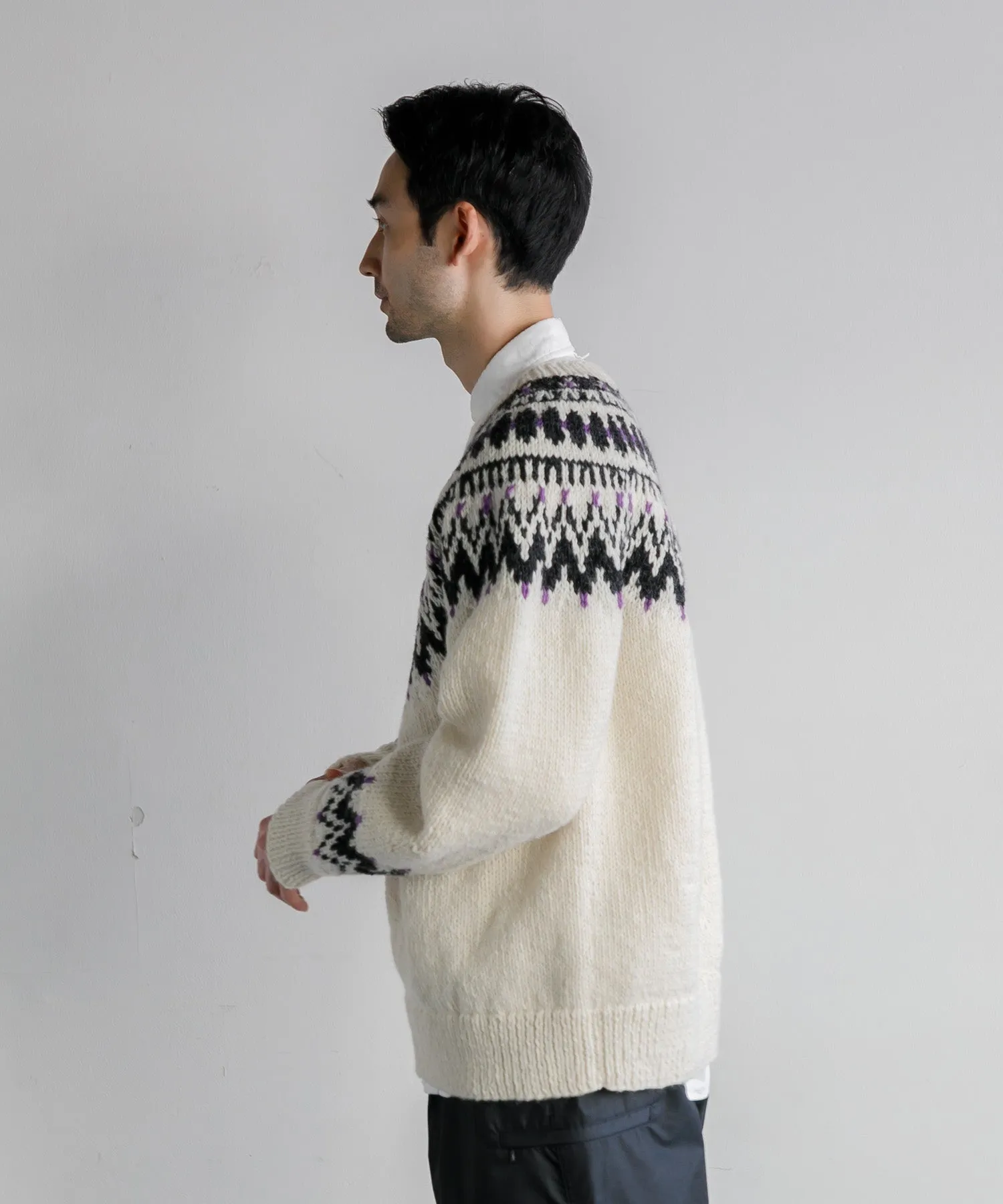 【MEN】ノルディッククルーネックニット