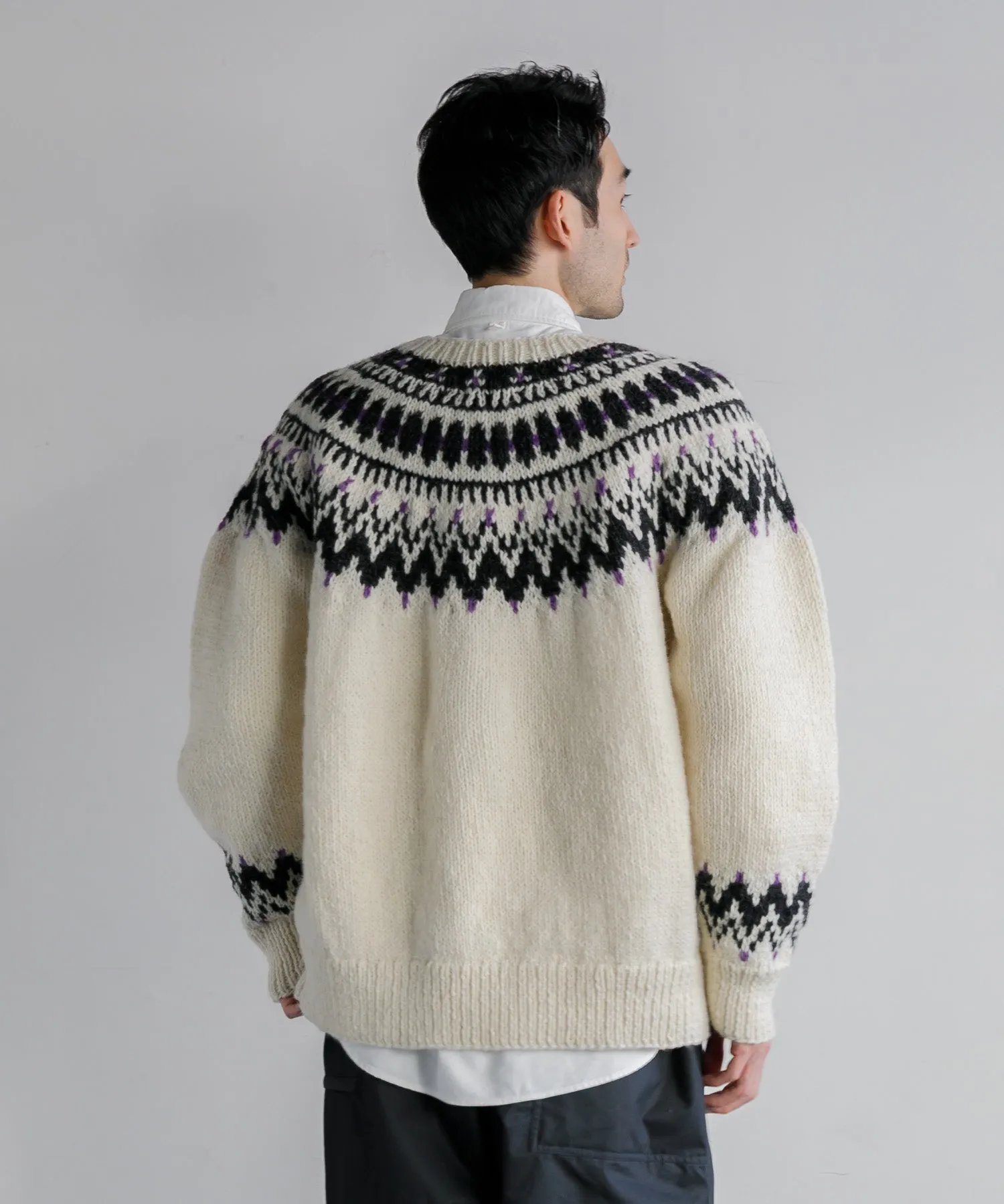 【MEN】ノルディッククルーネックニット