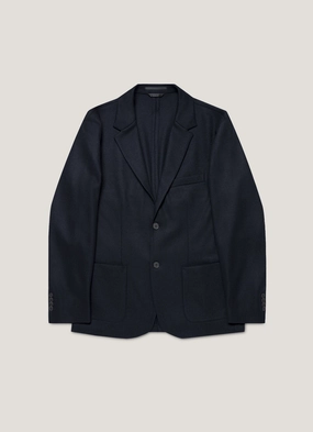 Men's Boiled Wool Blazer in Navy Multipurpose items Men's Boiled Wool Blazer in Navy Sleek Design Red