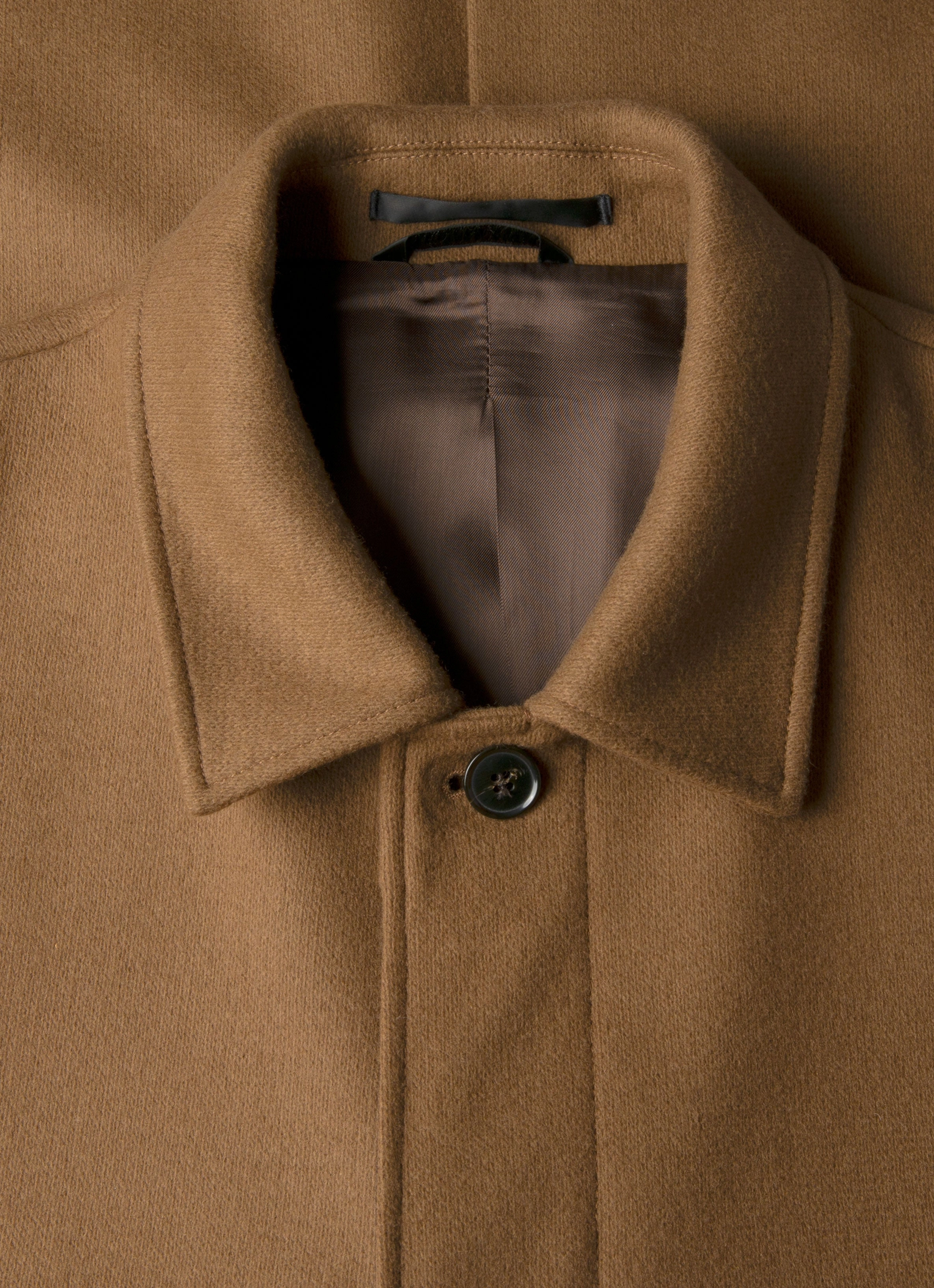 Declare Fearlessness Men's Boiled Wool Coat in Mole