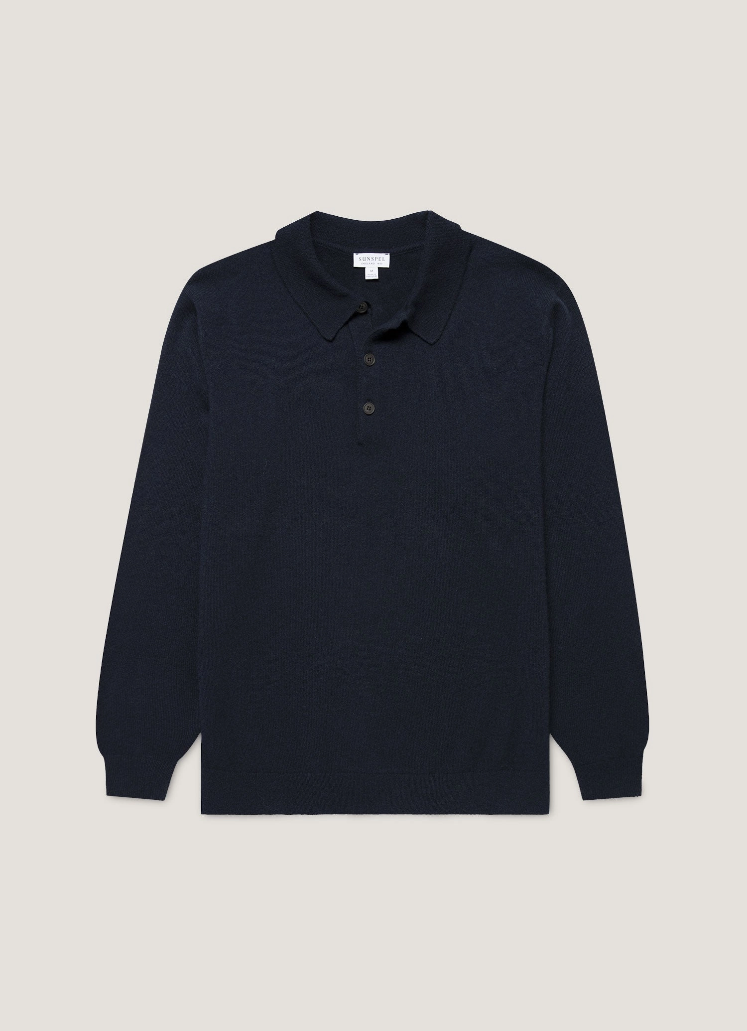 Men's Cashmere Polo Shirt in Navy Cool Style