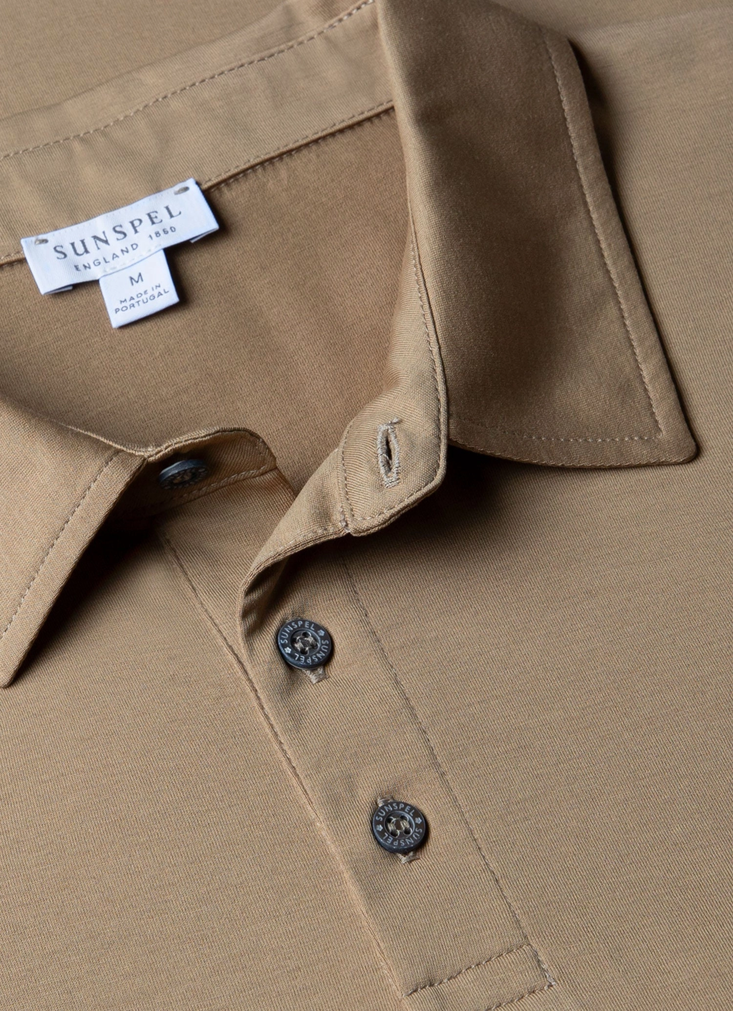 Stretch Comfort Smart Wear Men's Classic Jersey Polo Shirt in Dark Stone