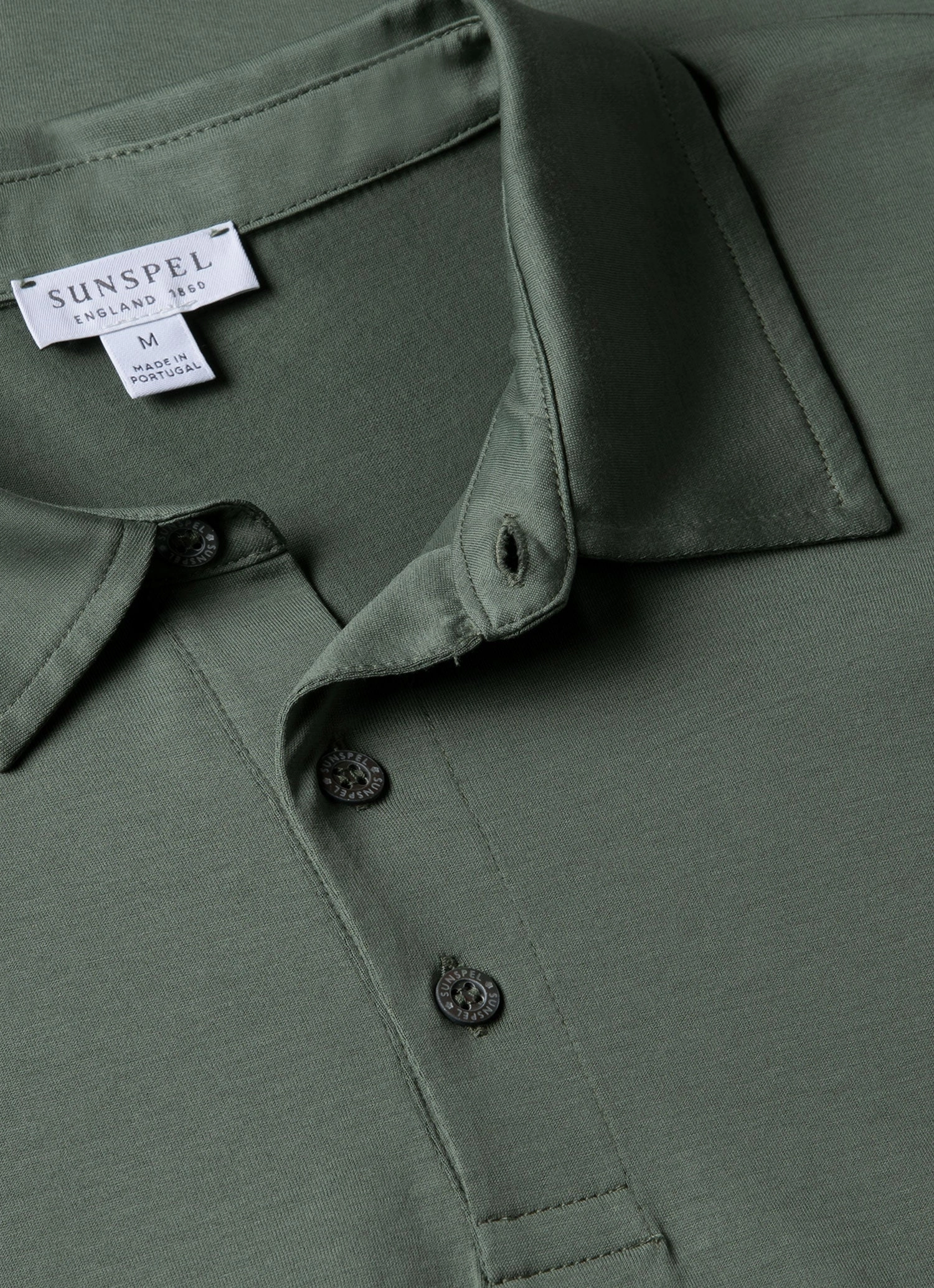 Men's Classic Jersey Polo Shirt in Dusk Green Lightweight Wear