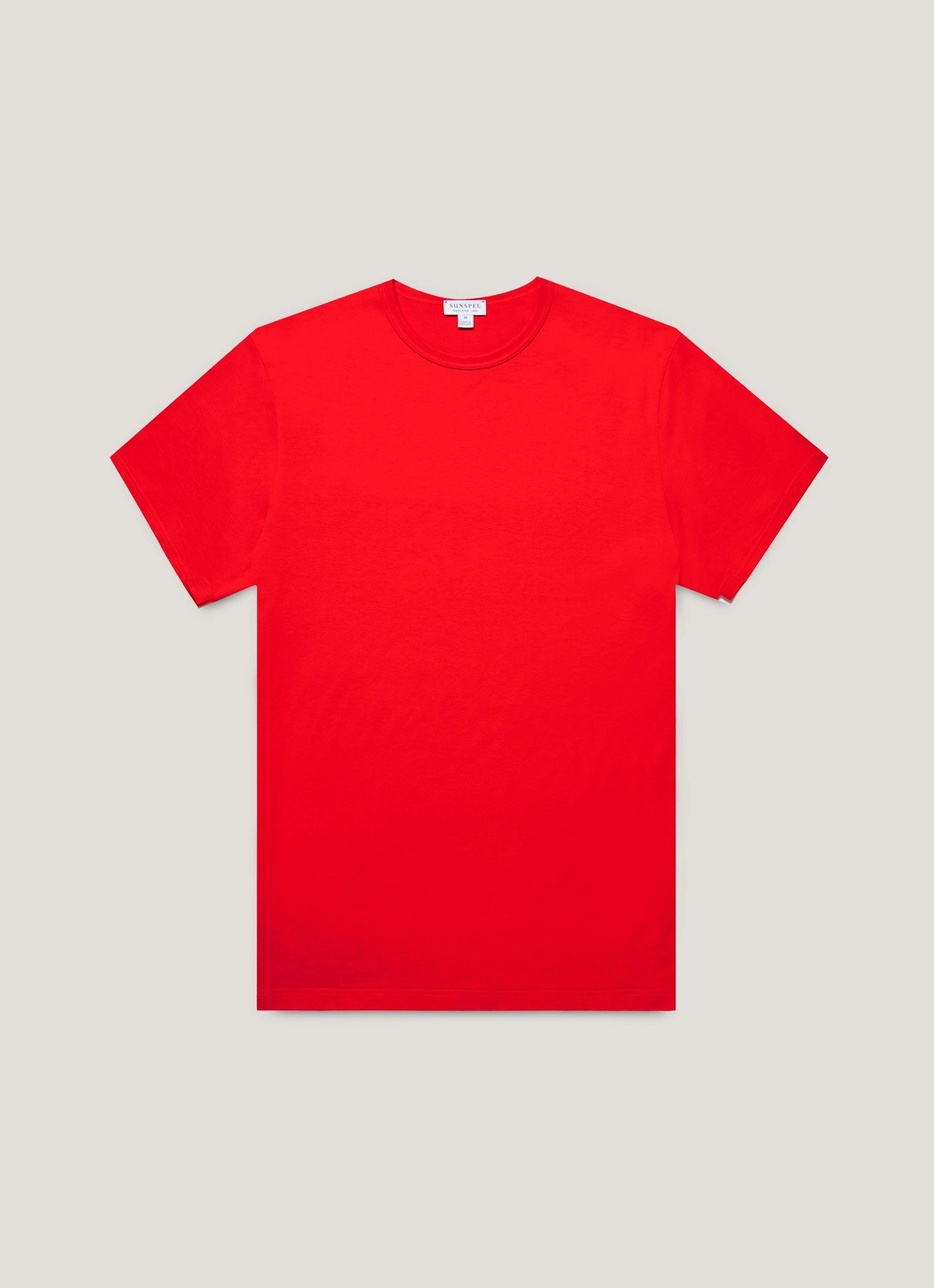 Biodegradable Textile Timeless Comfort Wear Men's Classic T-shirt in Bright Red