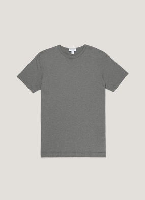 Men's Classic T-shirt in Charcoal Melange Day Wear Smart Fashion Unisex style Men's Classic T-shirt in Charcoal Melange