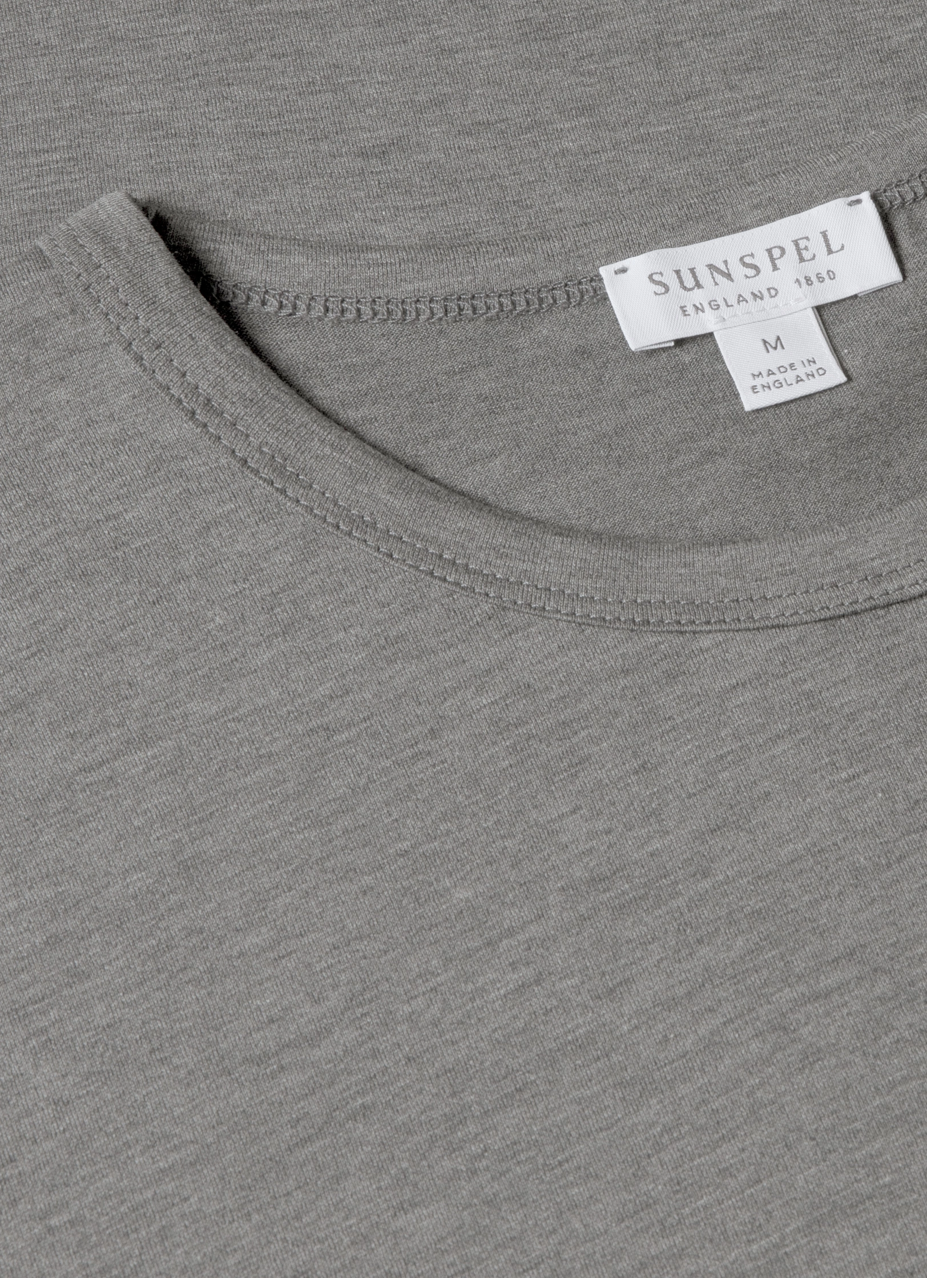 Breathable Stretch Fit Men's Classic T-shirt in Charcoal Melange