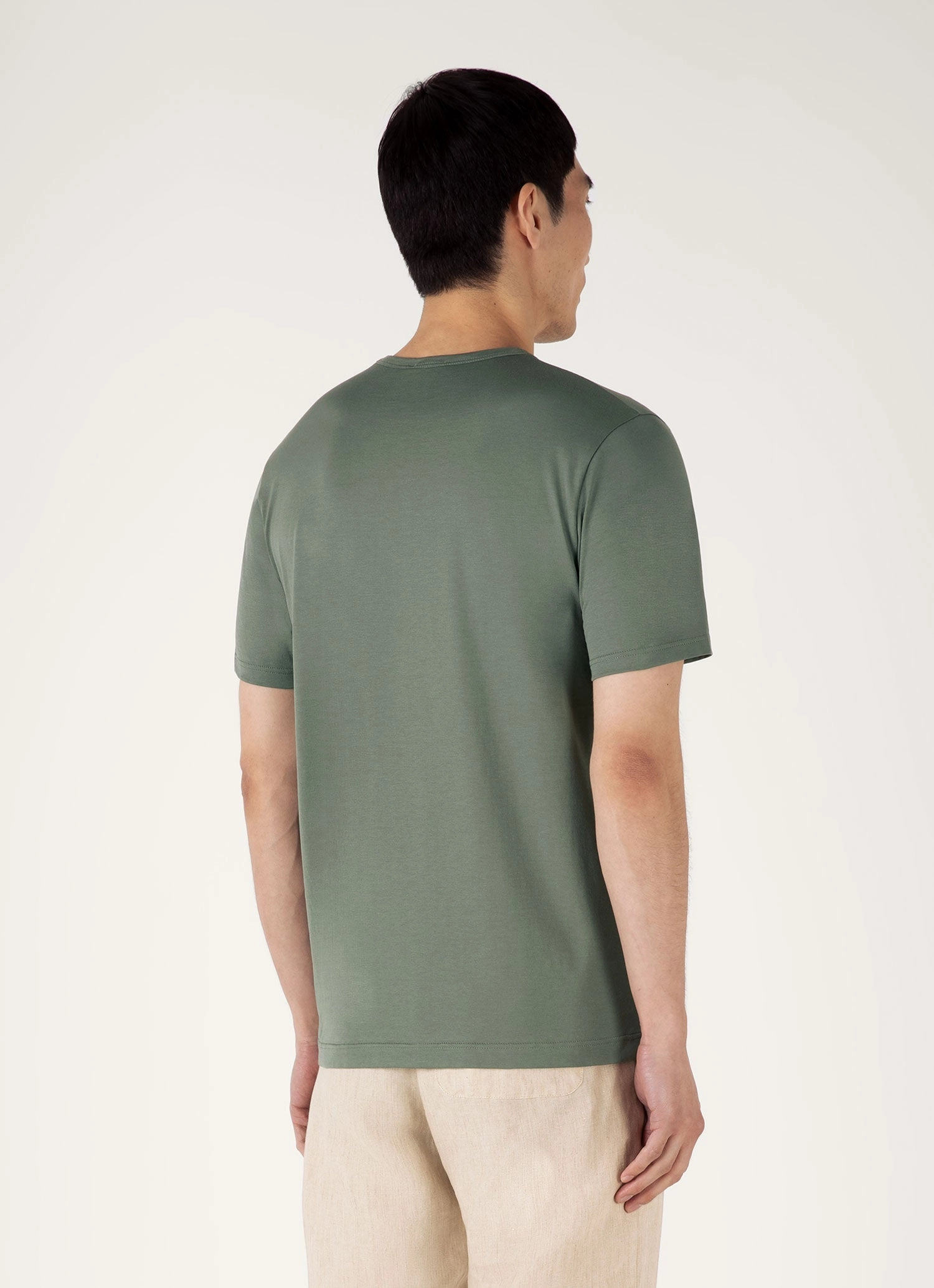 Men's Classic T-shirt in Dusk Green Everyday Look Wear Sustainable Textile