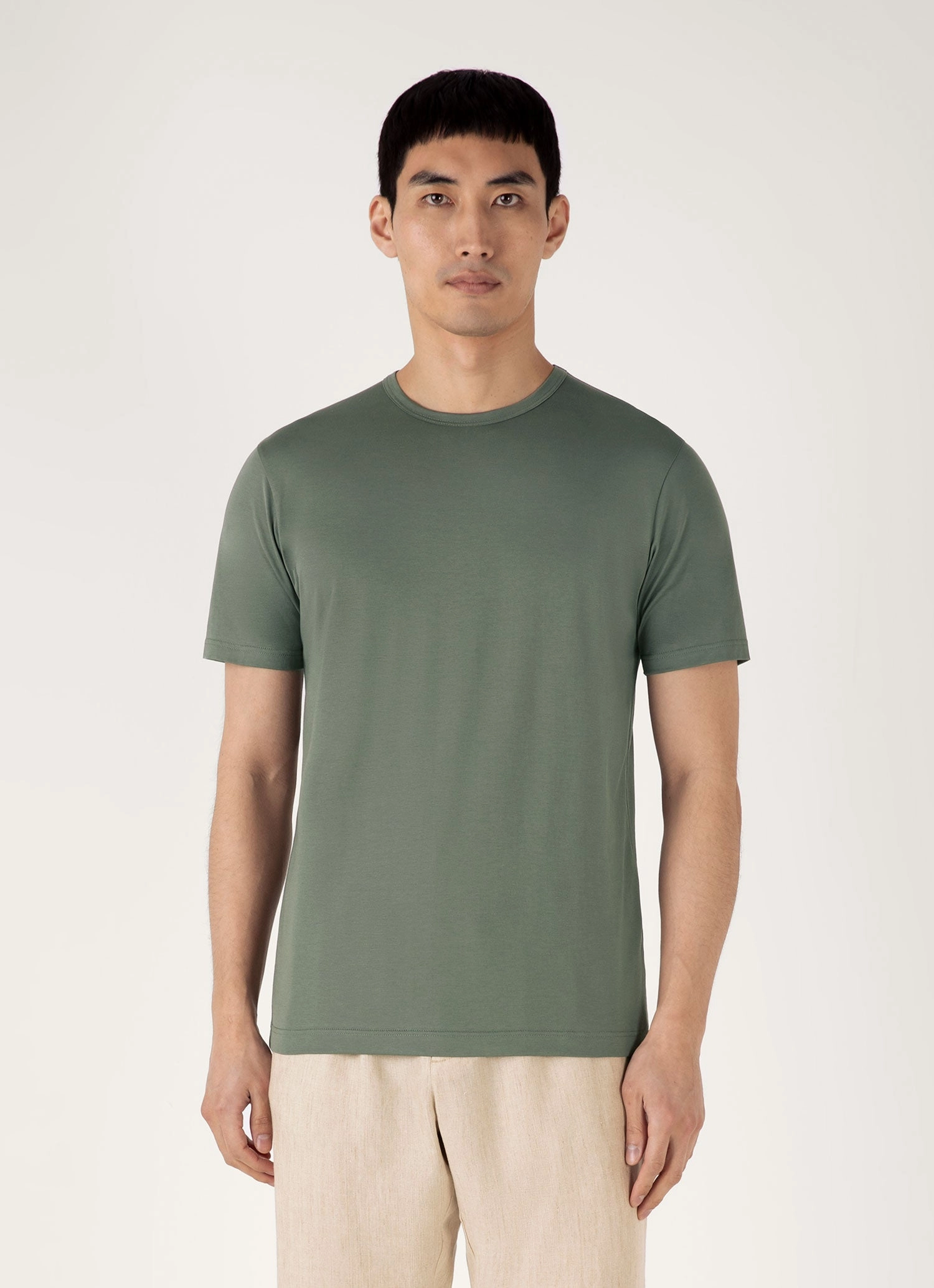 Tagless Comfort Sporty Comfort Wear Men's Classic T-shirt in Dusk Green