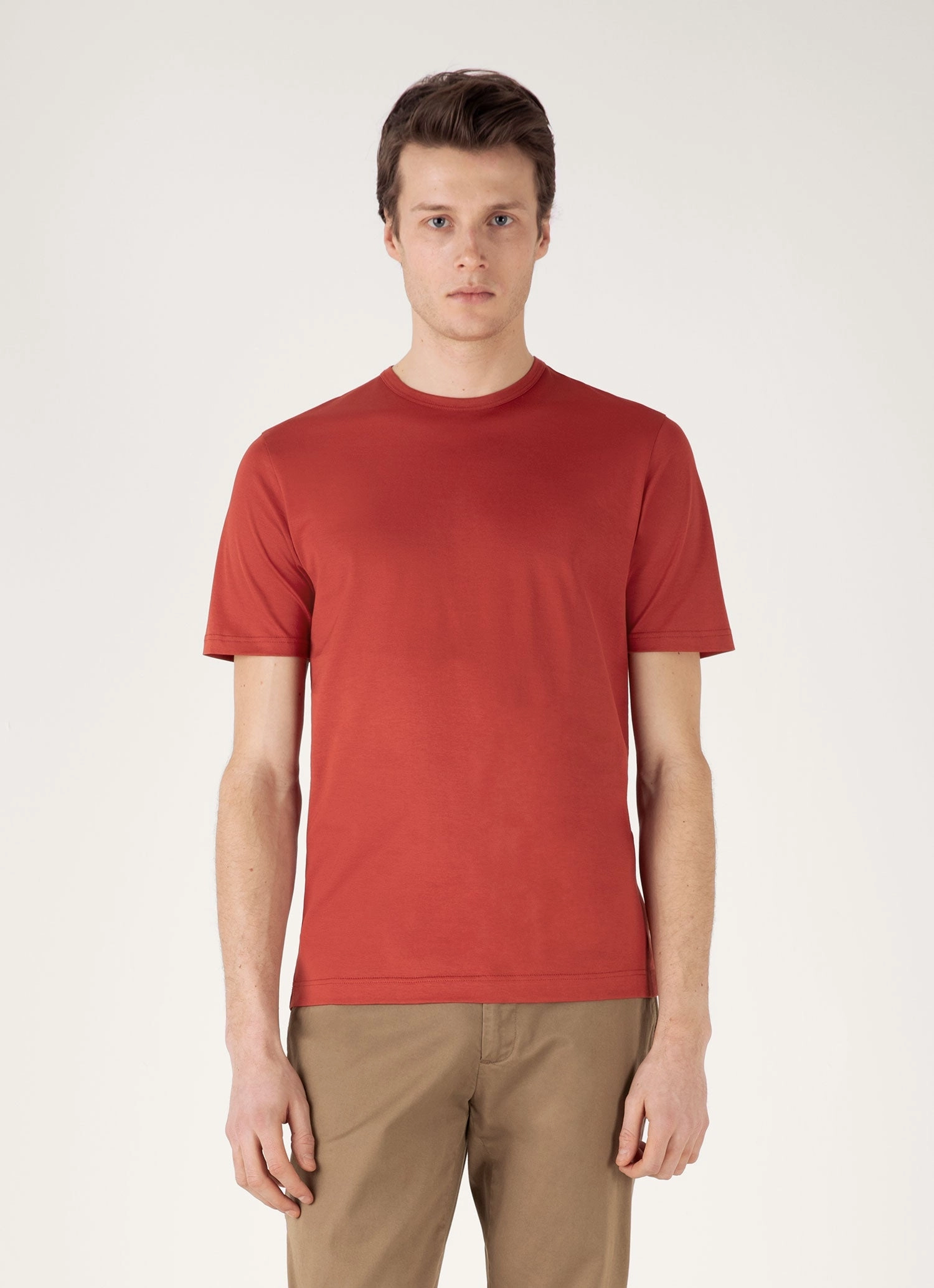 soft look Men's Classic T-shirt in Garnet Red