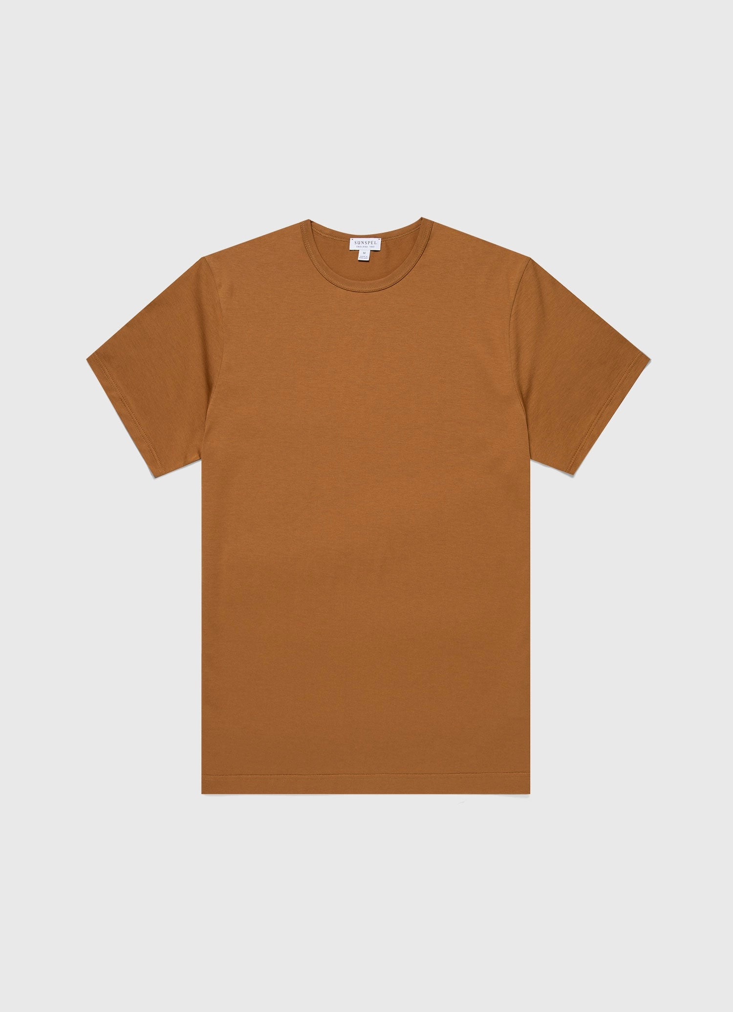Men's Classic T-shirt in Golden Brown Easy-Going Style Light Fit