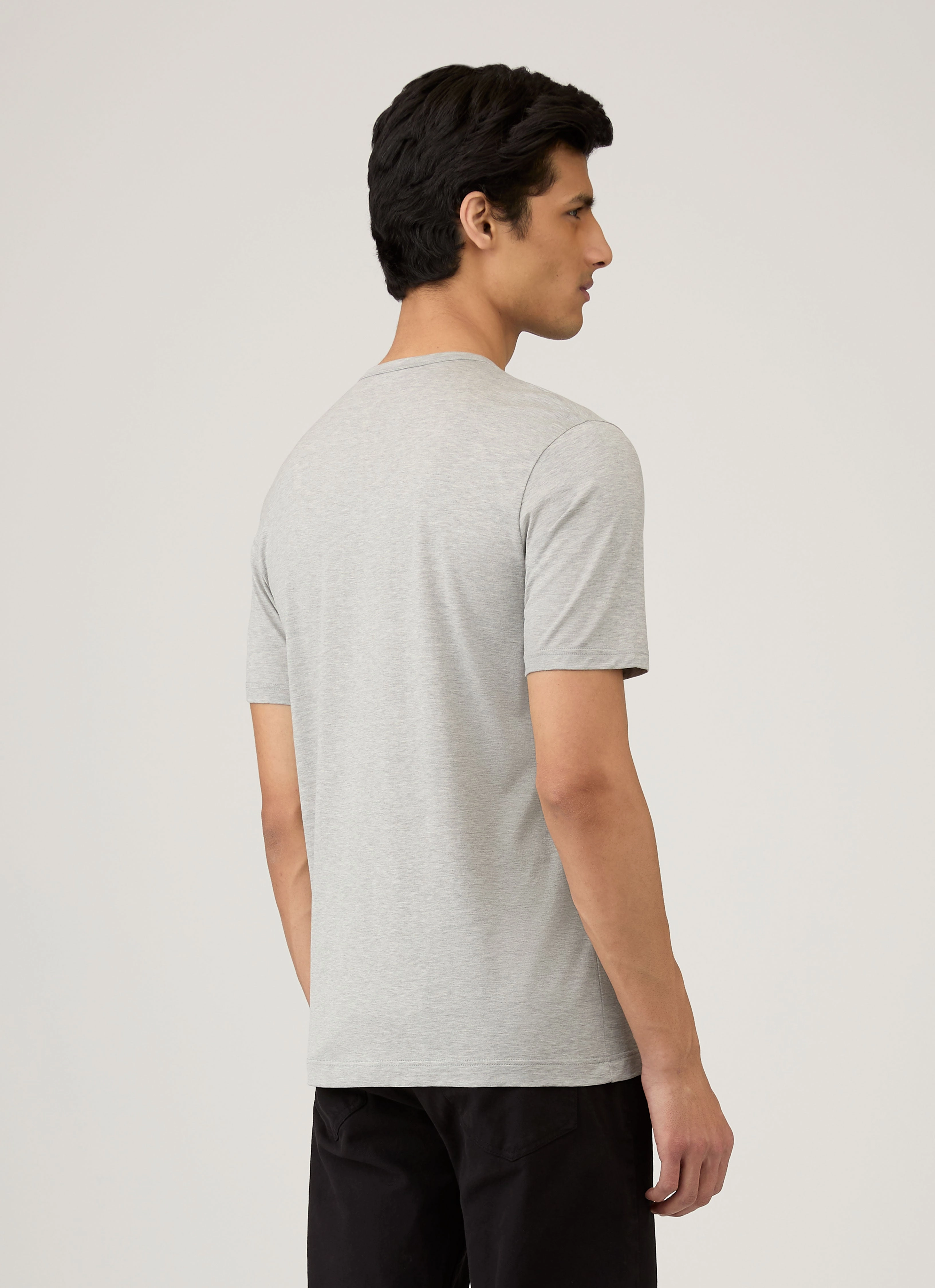 Holiday Casual Men's Classic T-shirt in Grey Melange