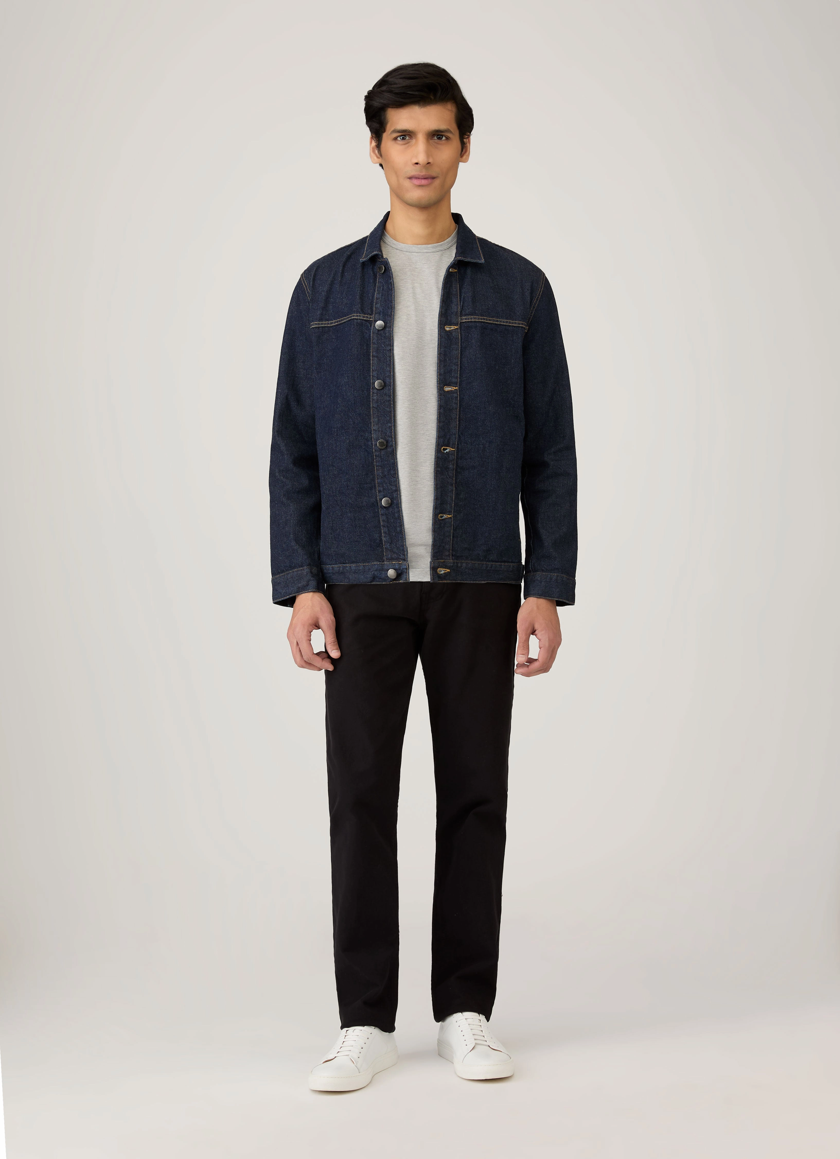 Men's Classic T-shirt in Grey Melange Tear Resistant Knit