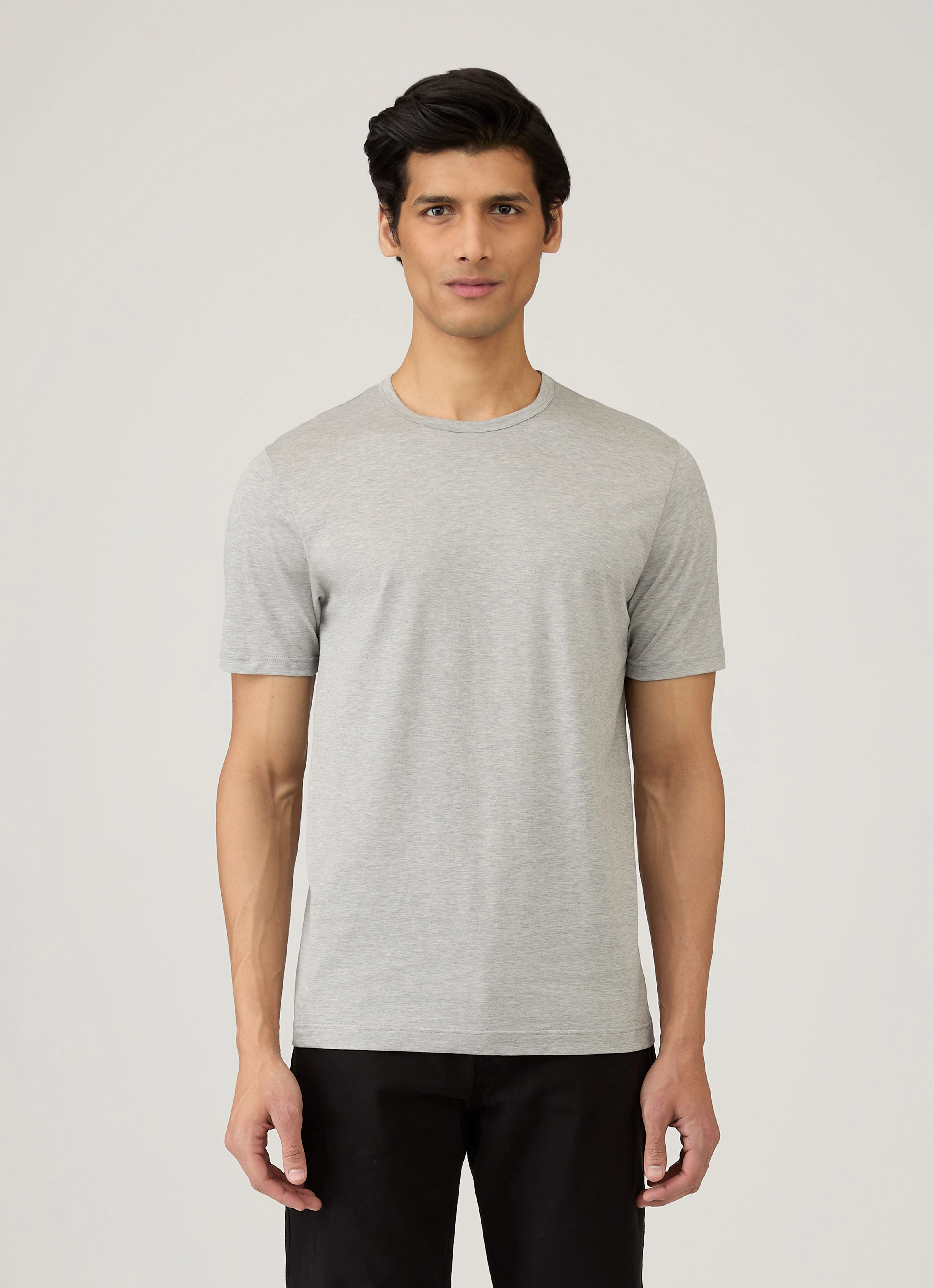 Layering Comfort Casual layering piece Men's Classic T-shirt in Grey Melange
